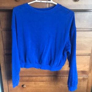 Blue crew neck
